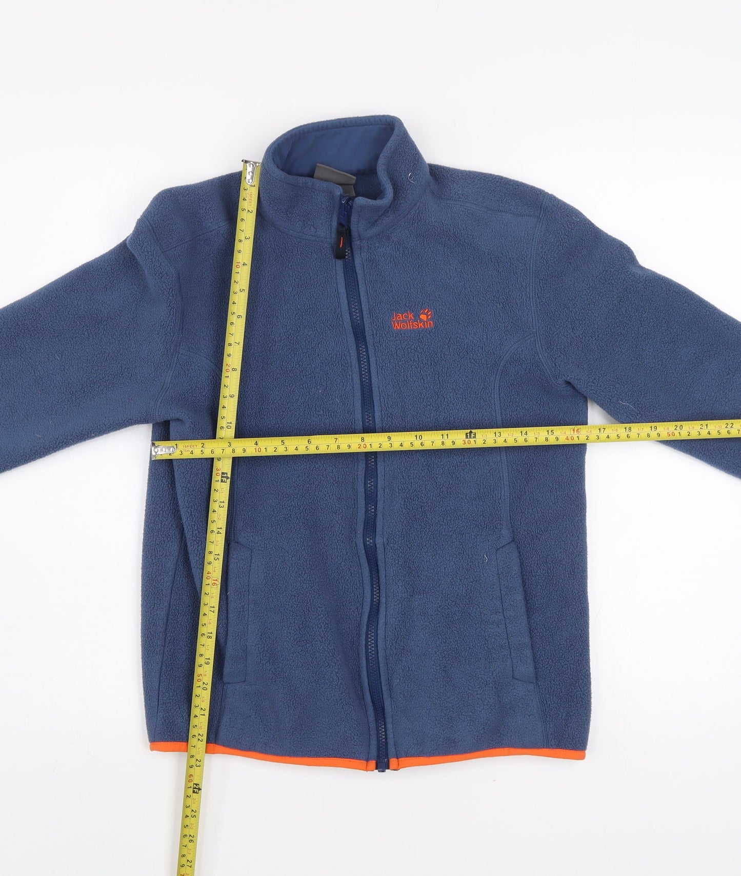 Boys UK Size 16 Years Jack Wolfskin Blue Basic Jacket