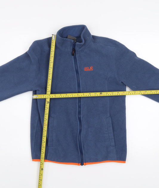 Boys UK Size 16 Years Jack Wolfskin Blue Basic Jacket