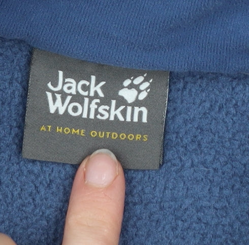 Boys UK Size 16 Years Jack Wolfskin Blue Basic Jacket