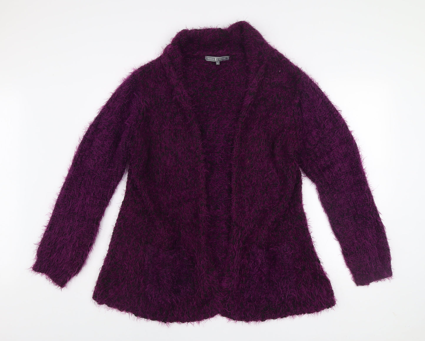 Womens UK Size L Jessica Graaf Purple Cardigan Jumper