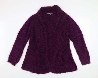 Womens UK Size L Jessica Graaf Purple Cardigan Jumper