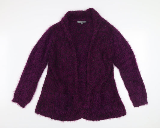 Womens UK Size L Jessica Graaf Purple Cardigan Jumper