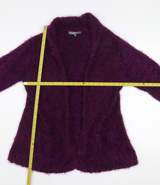 Womens UK Size L Jessica Graaf Purple Cardigan Jumper