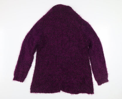 Womens UK Size L Jessica Graaf Purple Cardigan Jumper