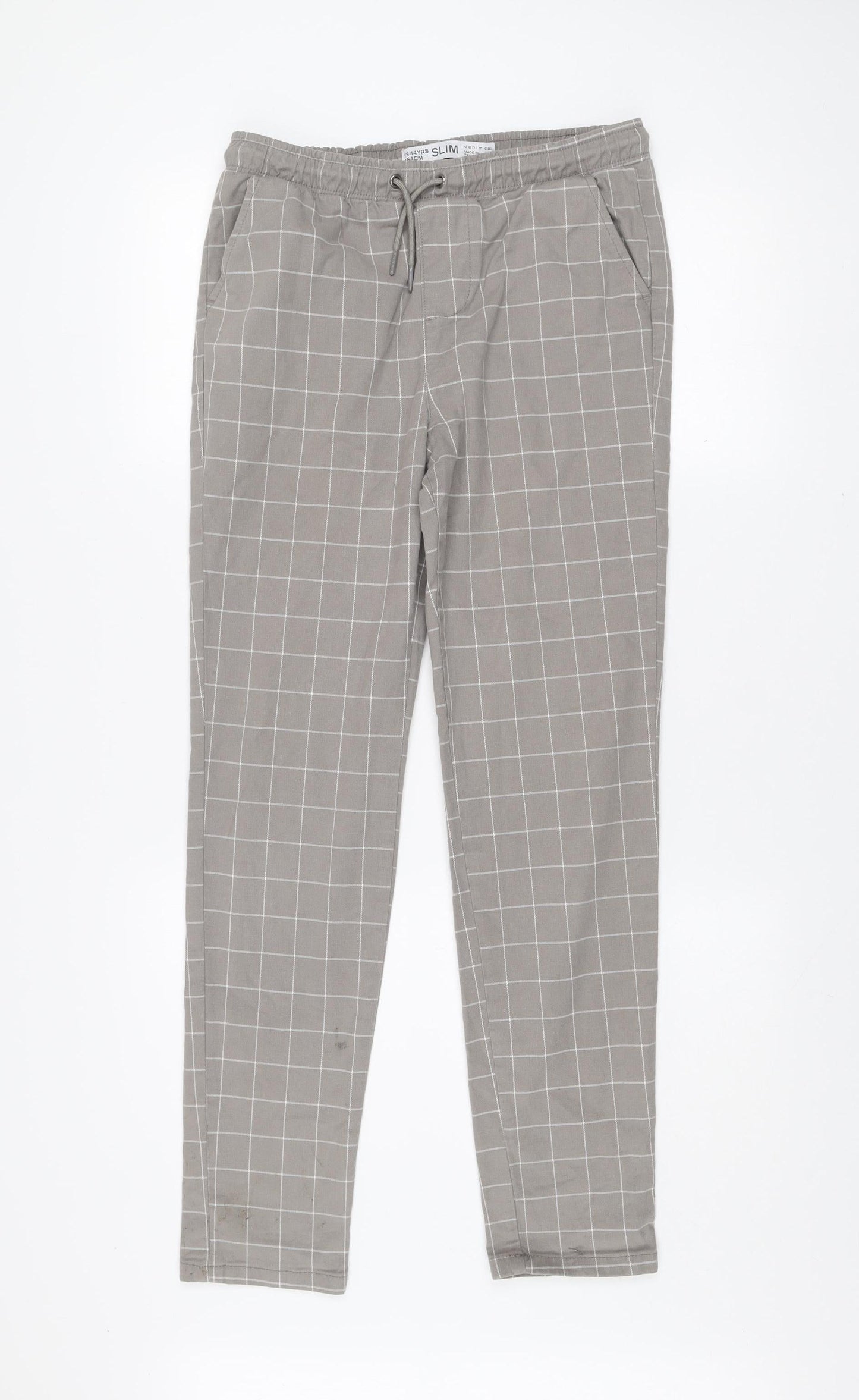 Boys UK Size 13-14 Years denim co. Slim Fit Jogger Grey Trousers