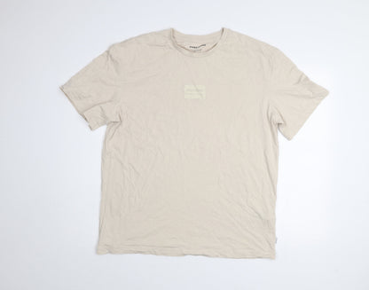 Mens UK Size XL JACK & JONES Beige  T-Shirt