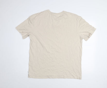 Mens UK Size XL JACK & JONES Beige  T-Shirt