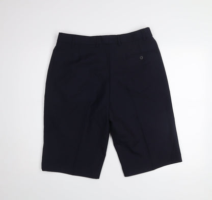 Tailored Image Men's Blue 36 Regular Pleated Chino Shorts