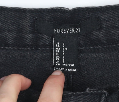 Forever 21 Women's Black Denim Short Pencil Skirt Size S