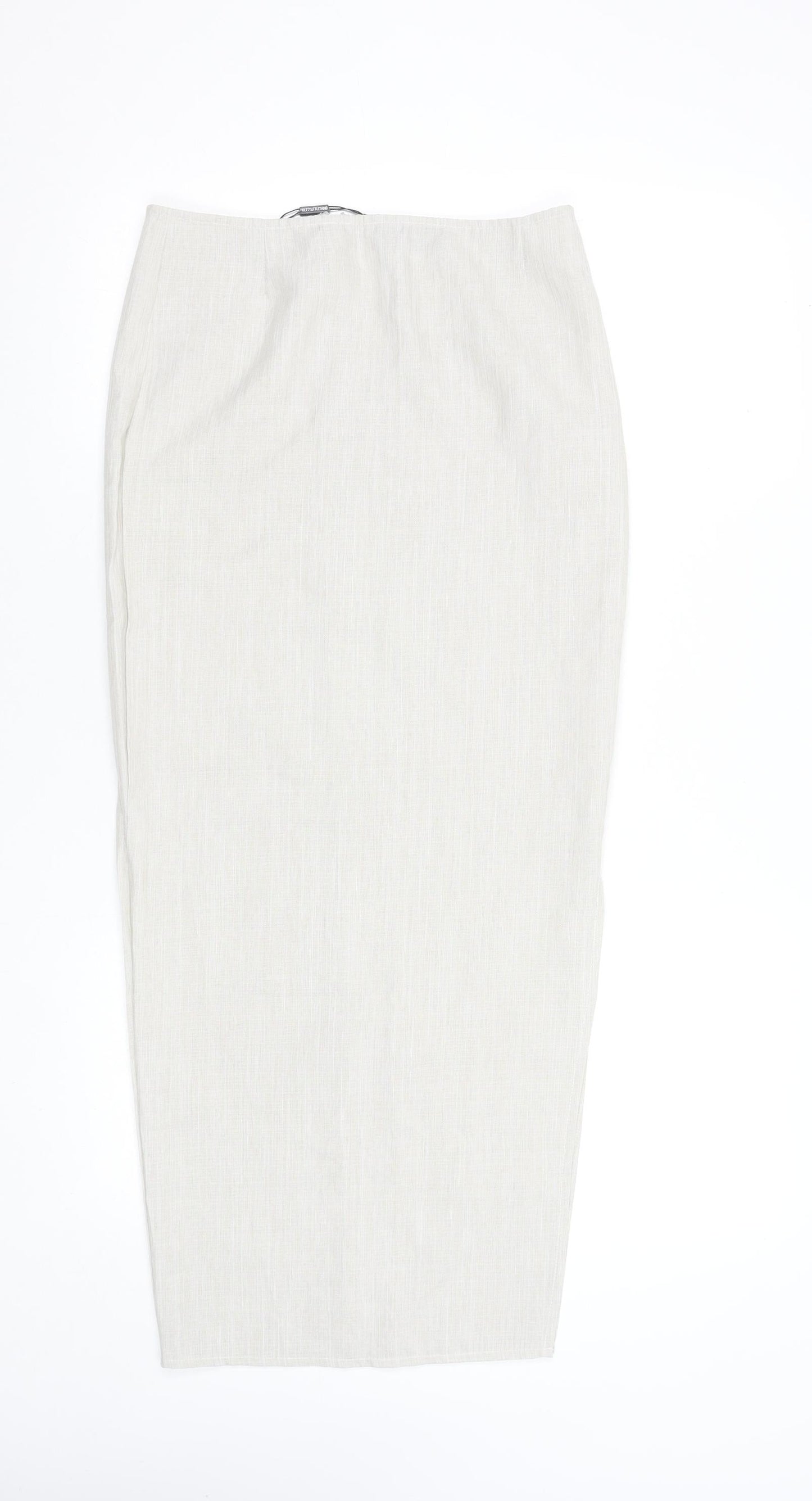 Womens UK Size 6 PRETTYLITTLETHING Straight & Pencil Jersey Skirt