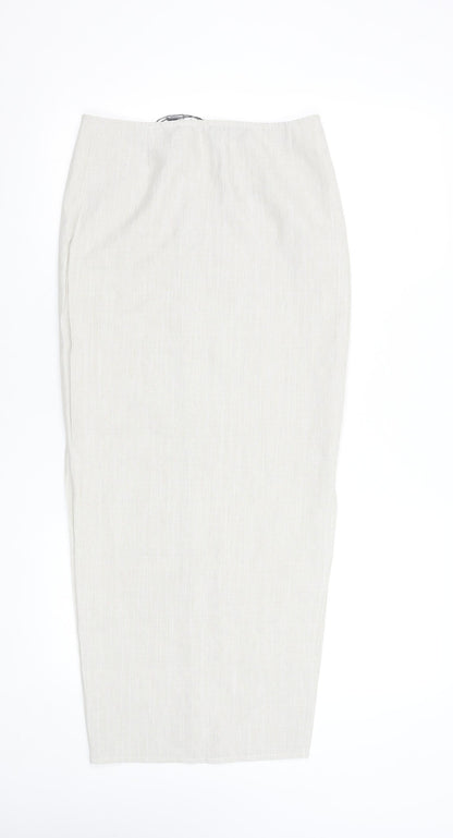 Womens UK Size 6 PRETTYLITTLETHING Straight & Pencil Jersey Skirt
