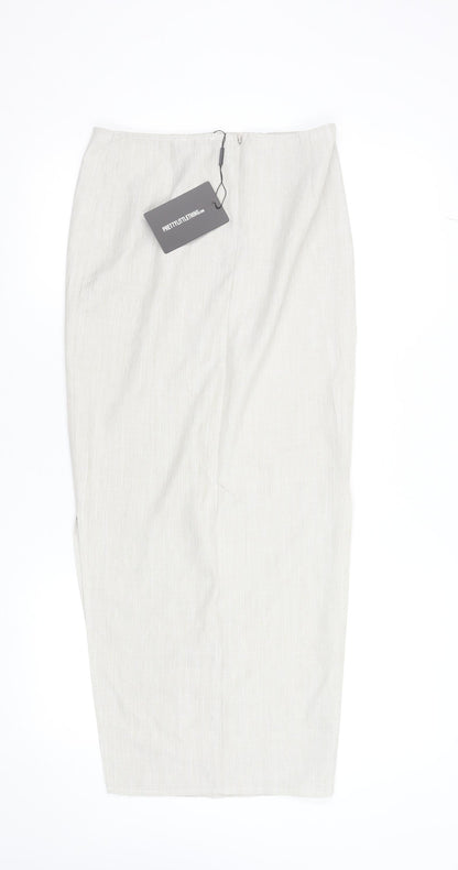 Womens UK Size 6 PRETTYLITTLETHING Straight & Pencil Jersey Skirt