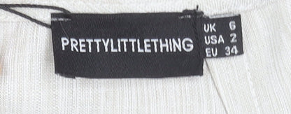 Womens UK Size 6 PRETTYLITTLETHING Straight & Pencil Jersey Skirt