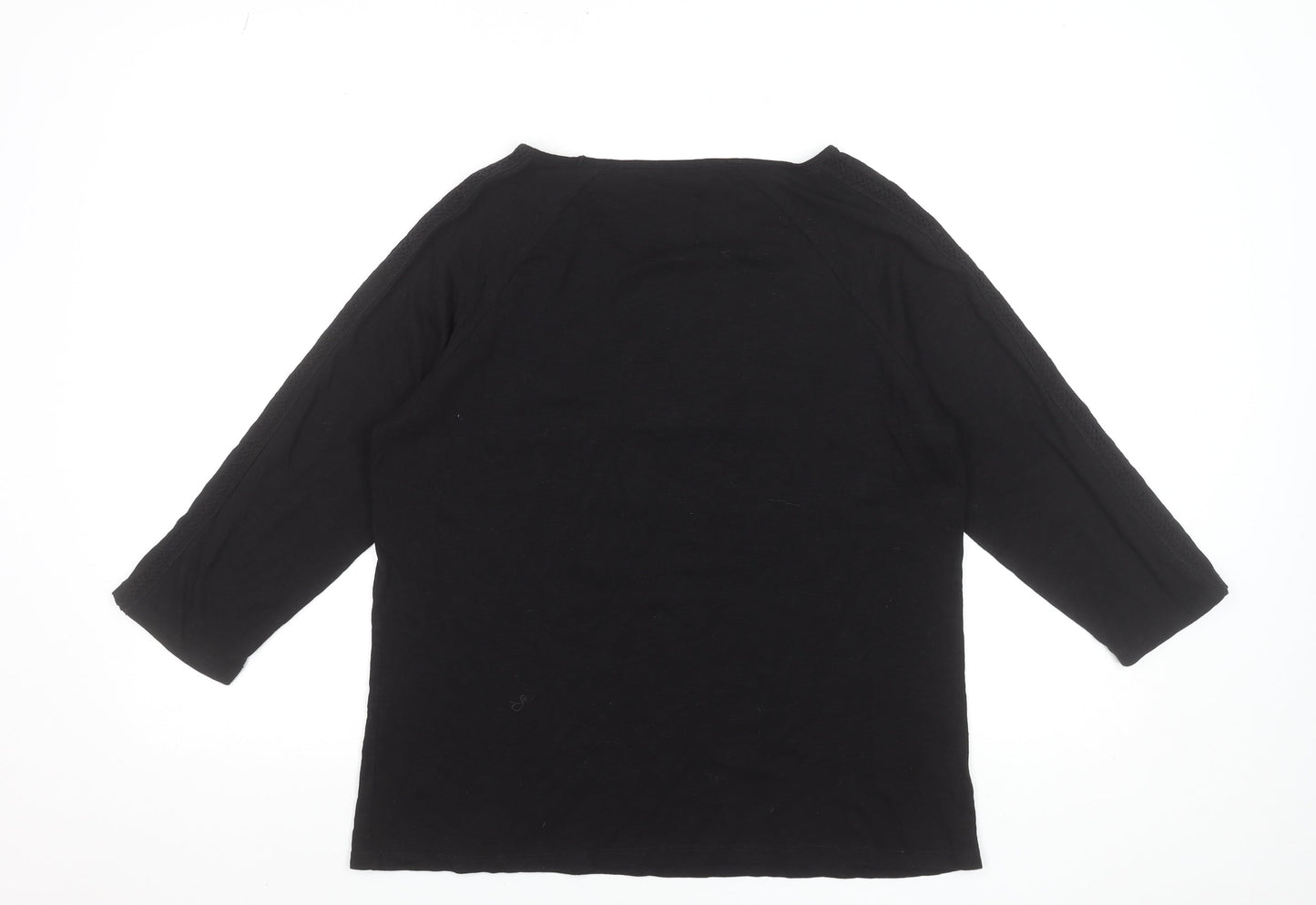 Womens UK Size M Jeanswest Black Tunic Blouse