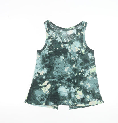 Marks and Spencer Women’s Green Camouflage Tank Top Size 8