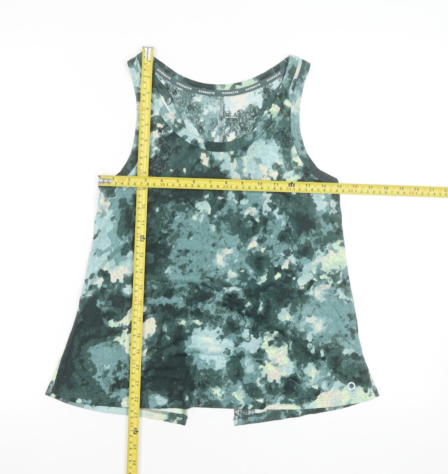 Marks and Spencer Women’s Green Camouflage Tank Top Size 8