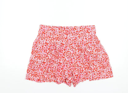 Marks and Spencer Womens Multicoloured Floral Viscose Culotte Shorts Size 12