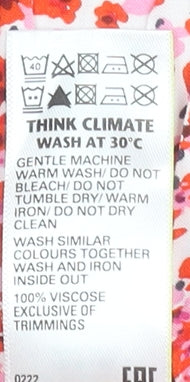 Marks and Spencer Womens Multicoloured Floral Viscose Culotte Shorts Size 12