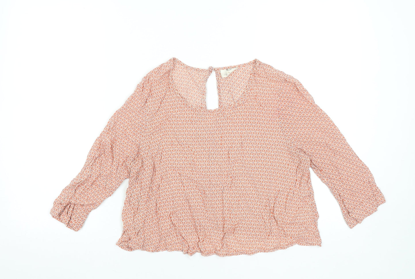 Womens UK Size S Pins and Needles Orange Bohemian Blouse