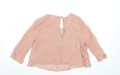 Womens UK Size S Pins and Needles Orange Bohemian Blouse