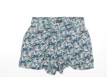 Marks and Spencer Womens Multicoloured Floral Culotte Shorts Size 12