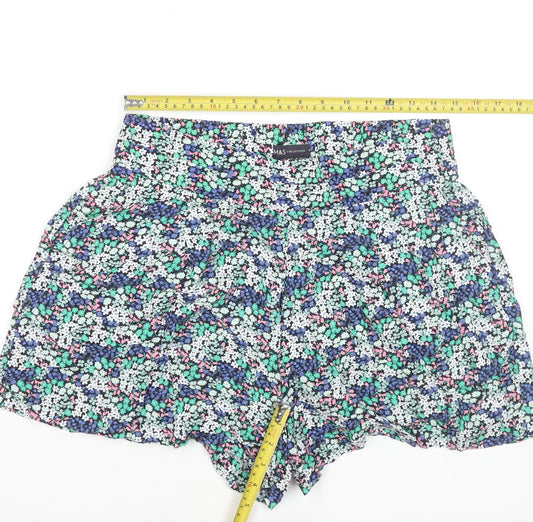 Marks and Spencer Womens Multicoloured Floral Culotte Shorts Size 12