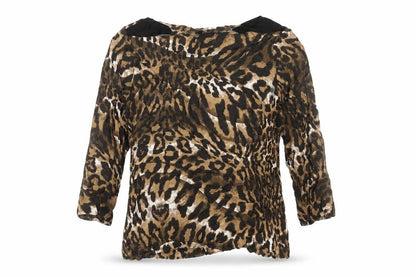 Womens UK Size 12 Marks and Spencer Brown Tunic Blouse