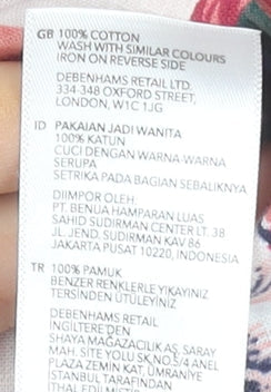 Principles Women’s Multicoloured Floral A-Line Cotton Skirt Size 18