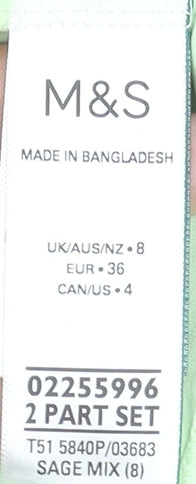 Marks and Spencer Women’s Green Racerback Active Tank Top Size 8