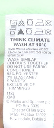 Marks and Spencer Women’s Green Racerback Active Tank Top Size 8