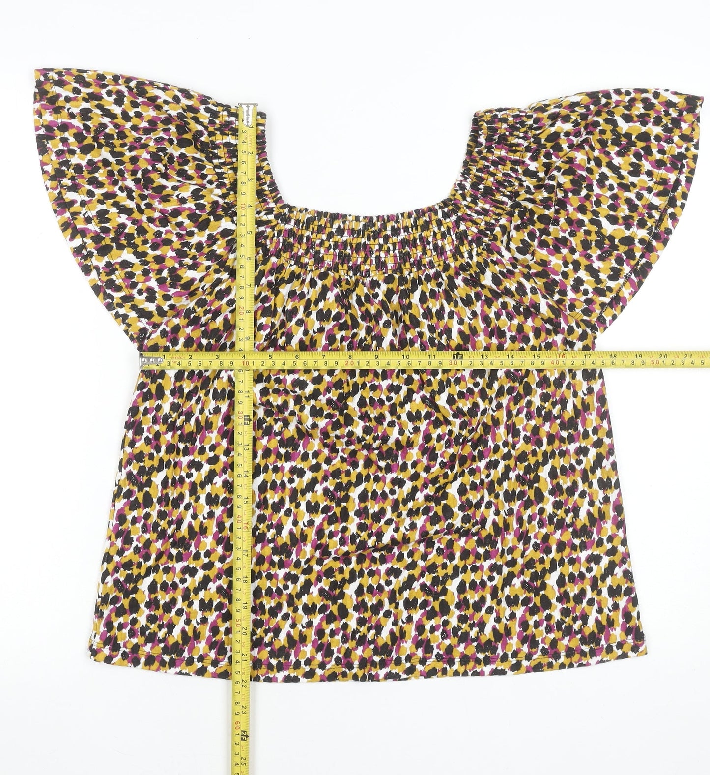 Womens UK Size 10 M&Co Multicoloured Tunic Blouse