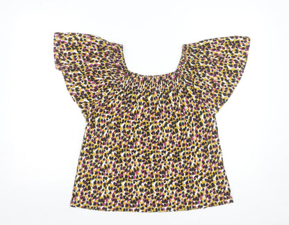 Womens UK Size 10 M&Co Multicoloured Tunic Blouse