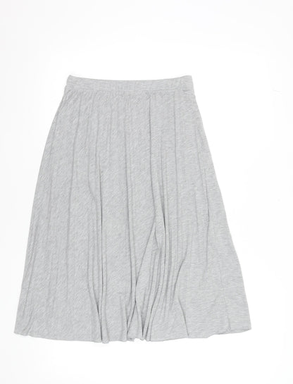Dorothy Perkins Women Grey A-Line Jersey Knee Length Skirt Size 8