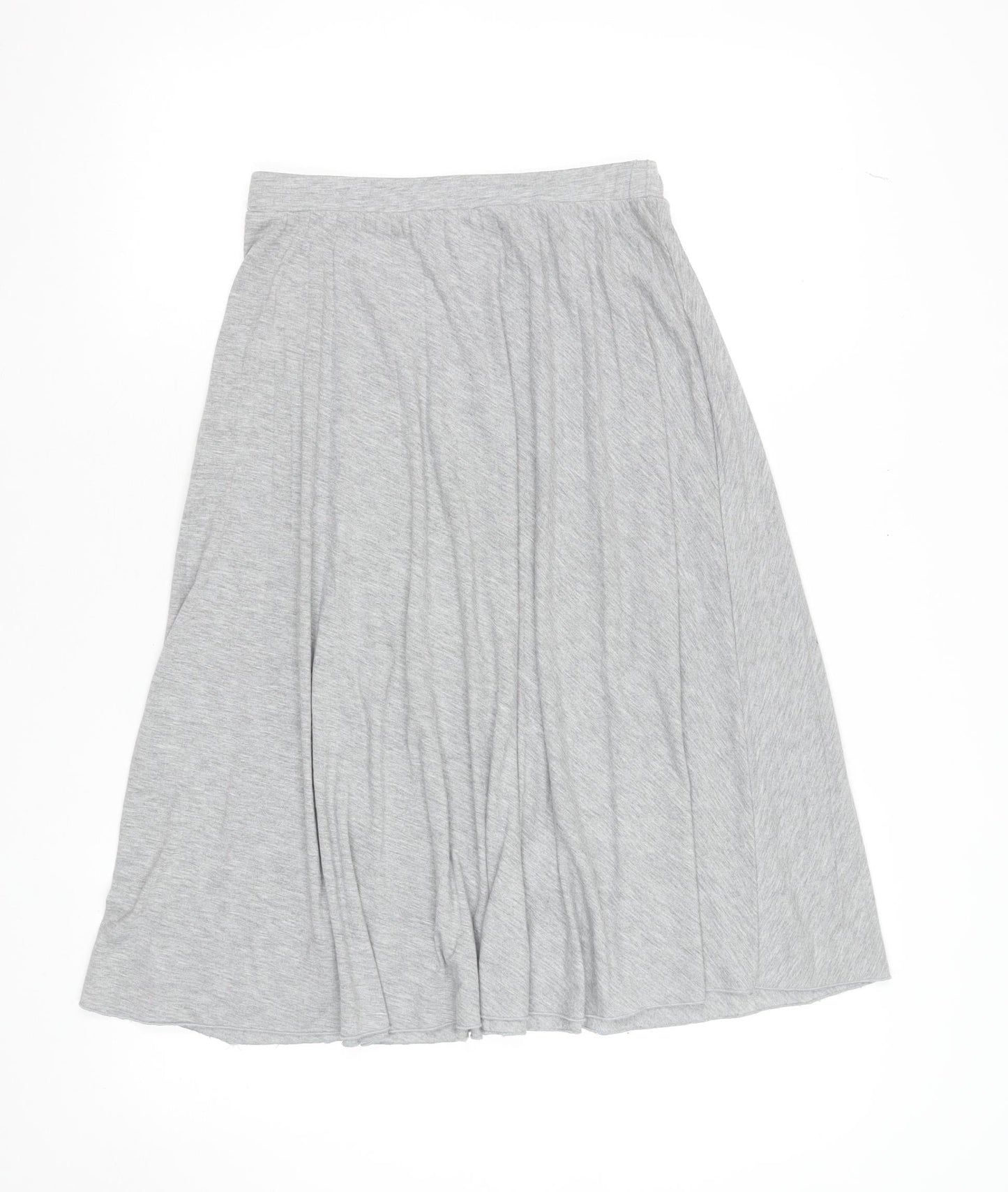 Dorothy Perkins Women Grey A-Line Jersey Knee Length Skirt Size 8