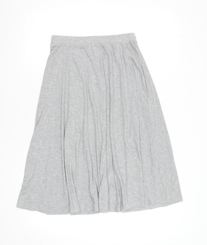 Dorothy Perkins Women Grey A-Line Jersey Knee Length Skirt Size 8