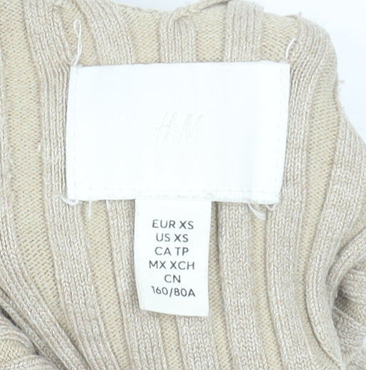 Womens UK Size XS H&M Beige Camisole Tank