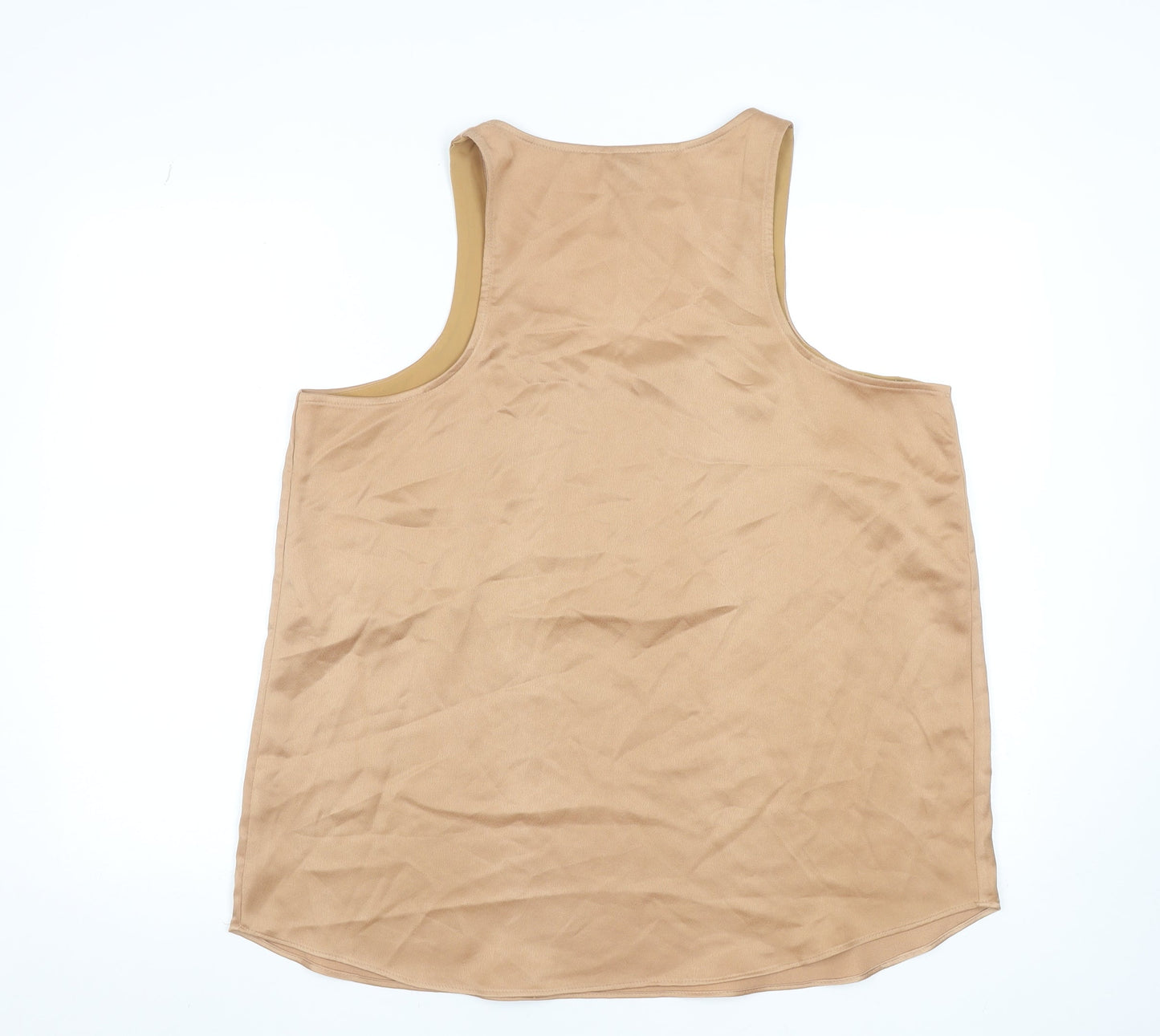 Womens UK Size 16 River Island Beige Basic Tank