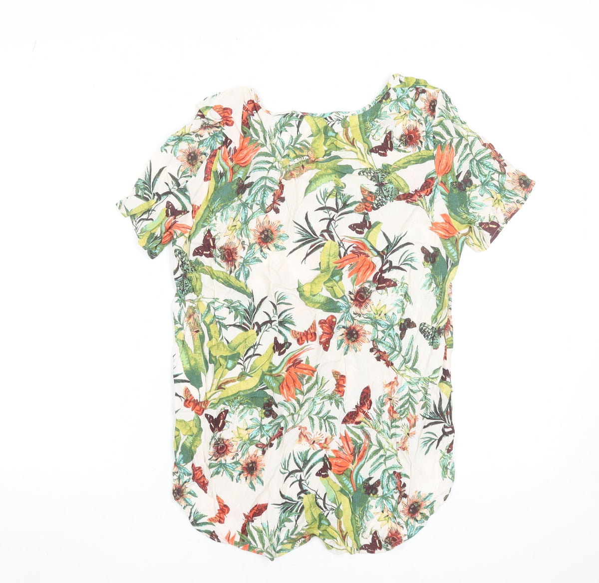Womens UK Size 6 H&M Multicoloured Basic Blouse