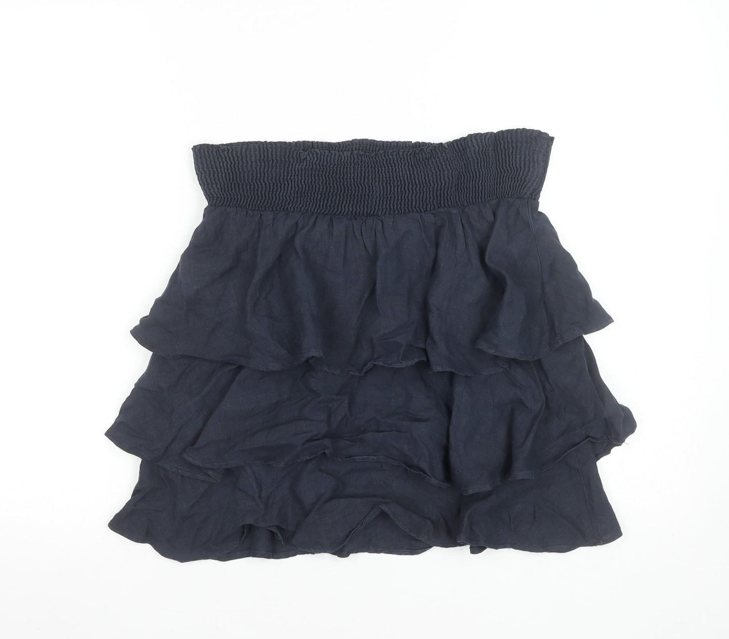 Womens UK Size S Zara Basic Mini Linen Skirt