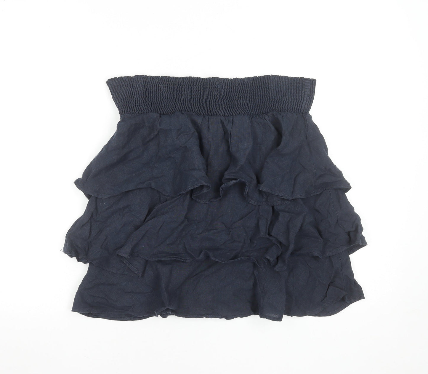 Womens UK Size S Zara Basic Mini Linen Skirt