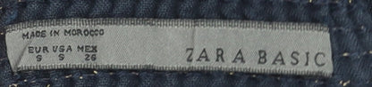 Womens UK Size S Zara Basic Mini Linen Skirt