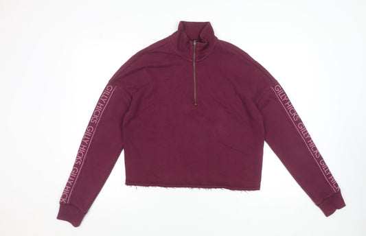 Womens UK Size M Gilly Hicks Purple Pullover Sweatshirt