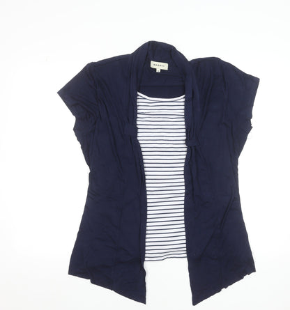 Womens UK Size XL BASSINI Blue Tunic Blouse