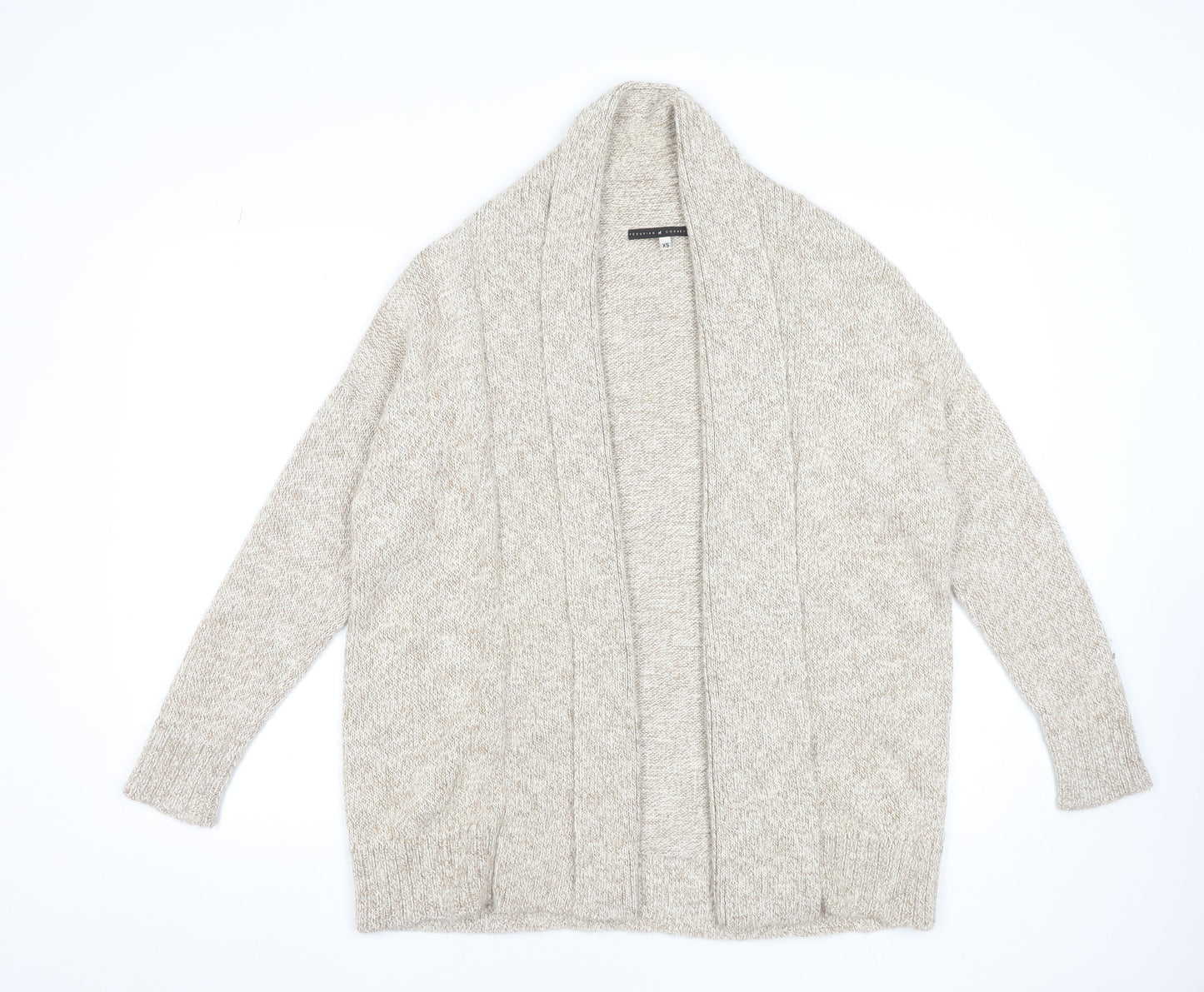Womens UK Size XS Peruvian Connection Beige Cardigan Jumper