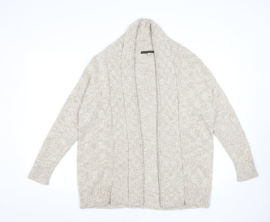 Womens UK Size XS Peruvian Connection Beige Cardigan Jumper