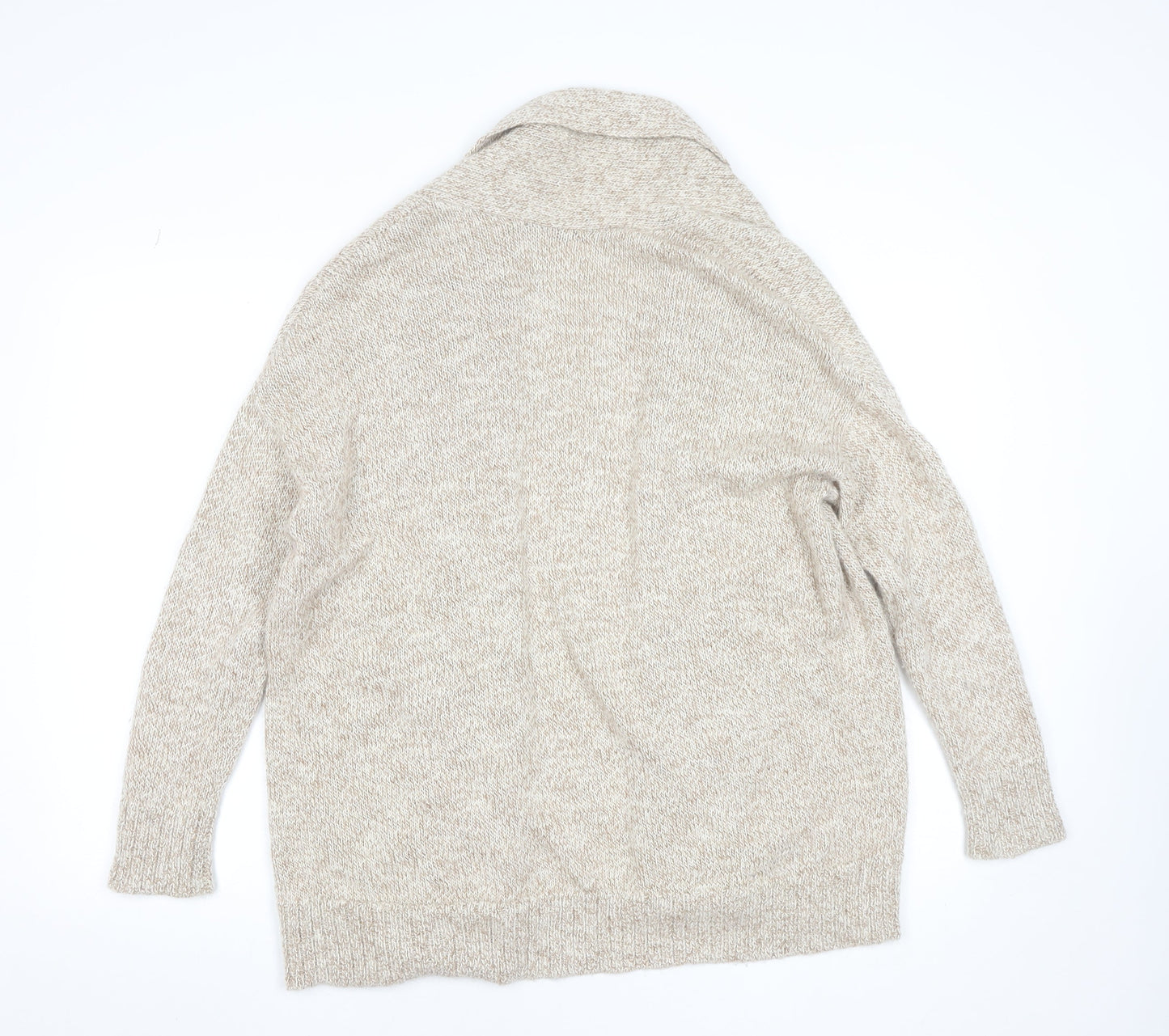 Womens UK Size XS Peruvian Connection Beige Cardigan Jumper