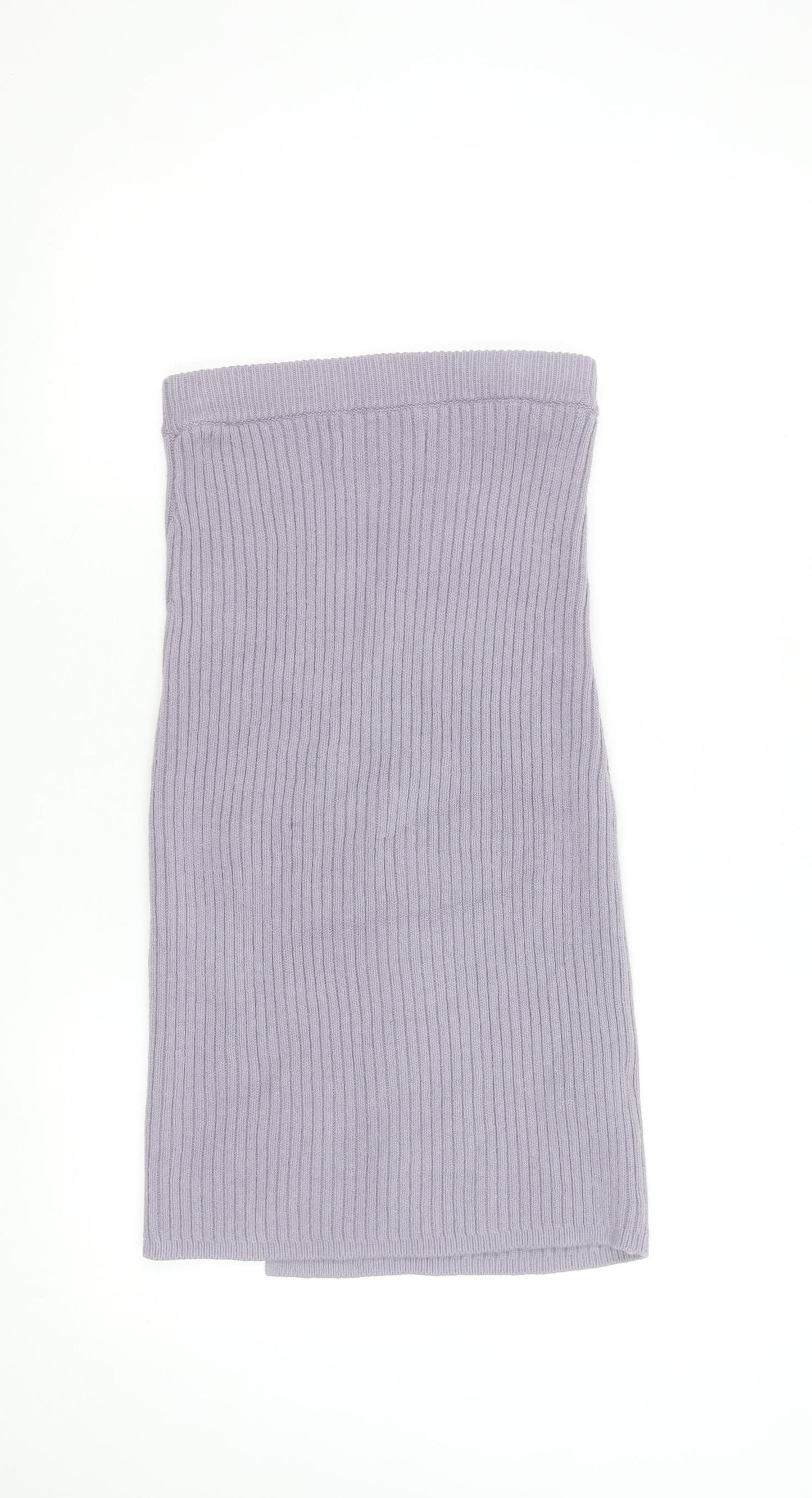 Hollister Women’s Purple Knit Ribbed Midi Skirt XS Ultra High Rise