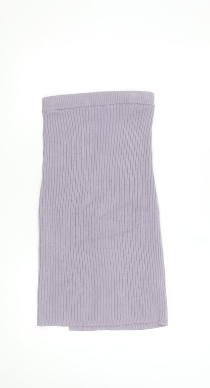 Hollister Women’s Purple Knit Ribbed Midi Skirt XS Ultra High Rise