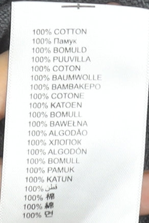 Ben Sherman Men's Grey XL V-Neck Cotton Jumper Classic Knitwear