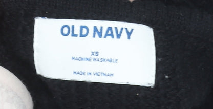 Old Navy Women's Black XS Cotton Knit Midi Slip Dress